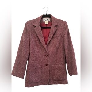 Vintage W.C.C. West Coast Connection Wool Blend Tailored Blazer